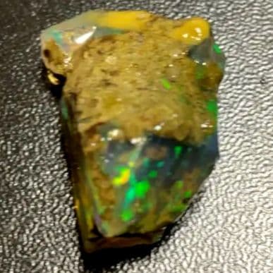 【30CT】エチオピア　プレシャス　オパール　原石　透明　青　鉱物標本　ウェロ産