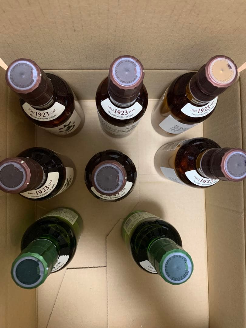 山崎6本　白州2本　ミニボトル サントリー