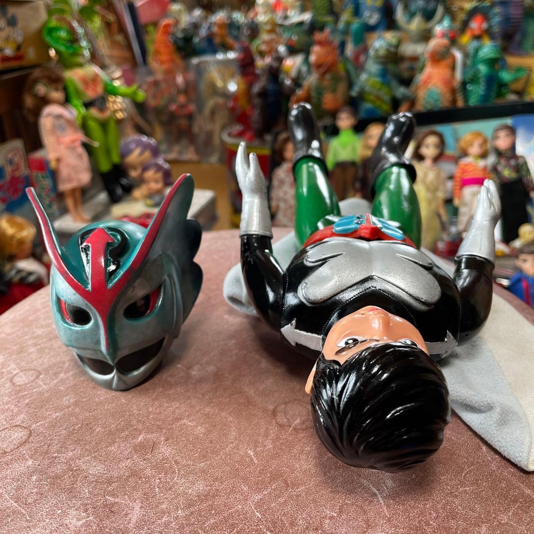 (夏休み企画) 極美品　当時物　バロムワン　旧バンダイ　面取れソフビ