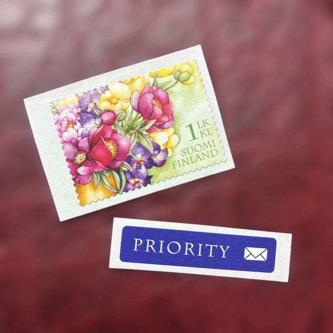77121セール現品限　外国切手　フィンランド発行花1種揃