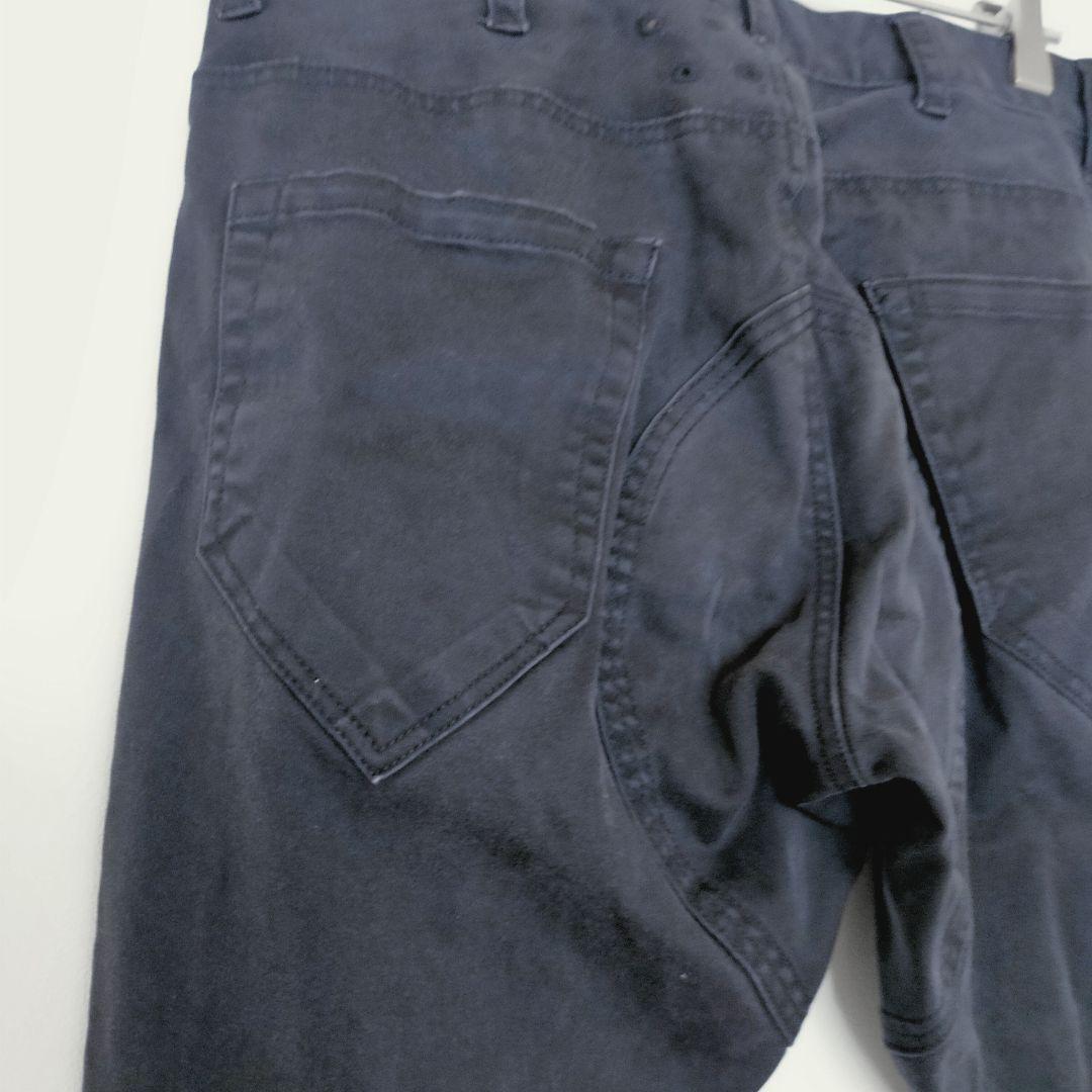 リンプロジェクト メンズ パンツ 黒 S 立体裁断 サイクリング 裾止め 自転車