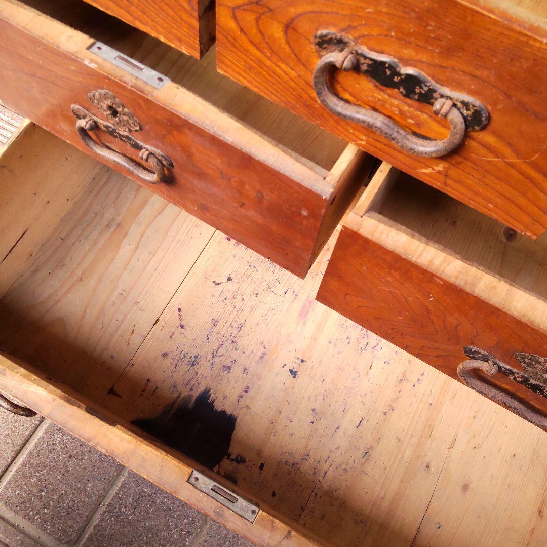 帳場箪笥 古民家 アンティーク 古道具 レトロ 明治 大正 古箪笥 ビンテージ