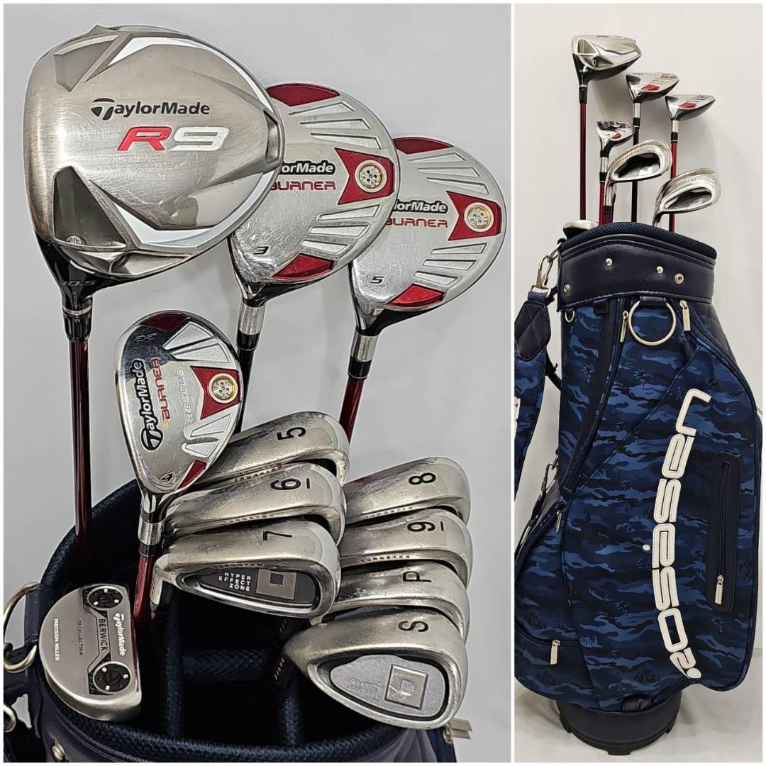 【レフティ】メンズ左利き初心者　テーラーメイド　ゴルフクラブセット　K-2404