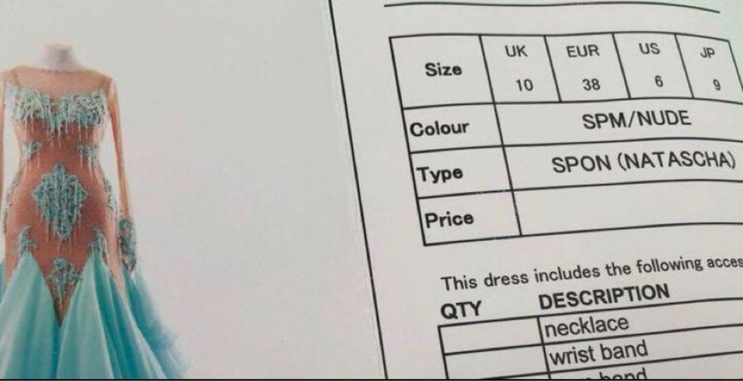 クリスアン製 (ナターシャカラベイ着用) スポンサドレス