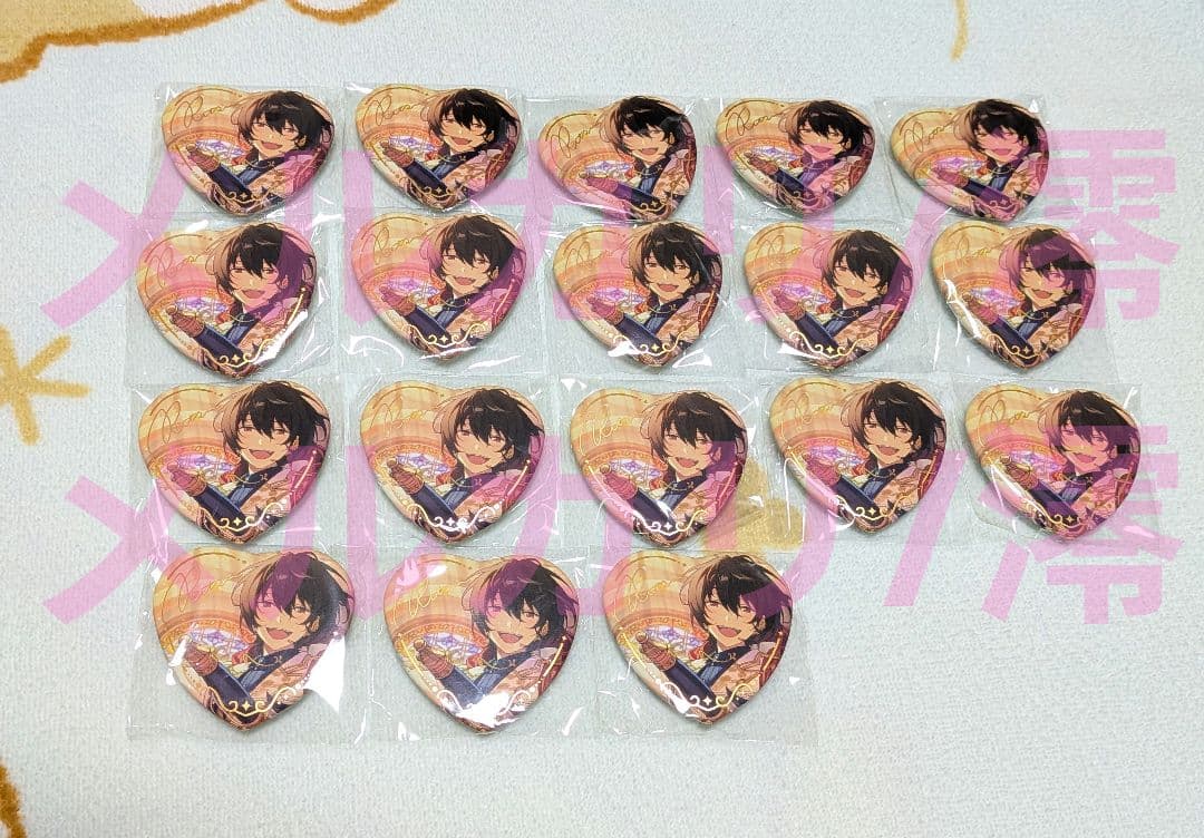 朔間凛月 傾心ハート缶バッジ 中国 ユーサネイジア