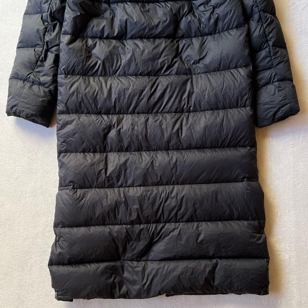 adidas アディダス M ベンチコート ダウン黒ブラック ロング丈 サッカー