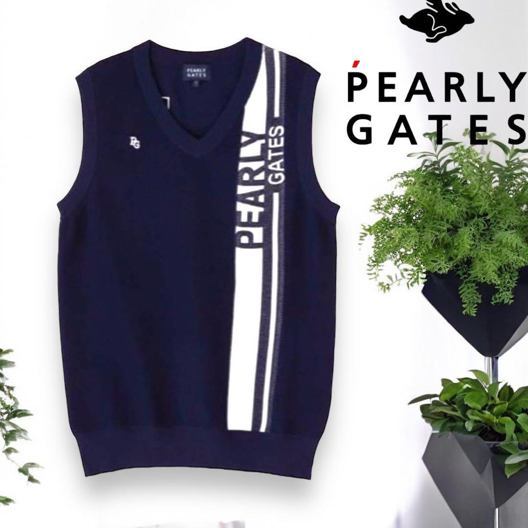 パーリーゲイツ❣️ロゴVネックベスト ネイビー ❣️SALE❣️