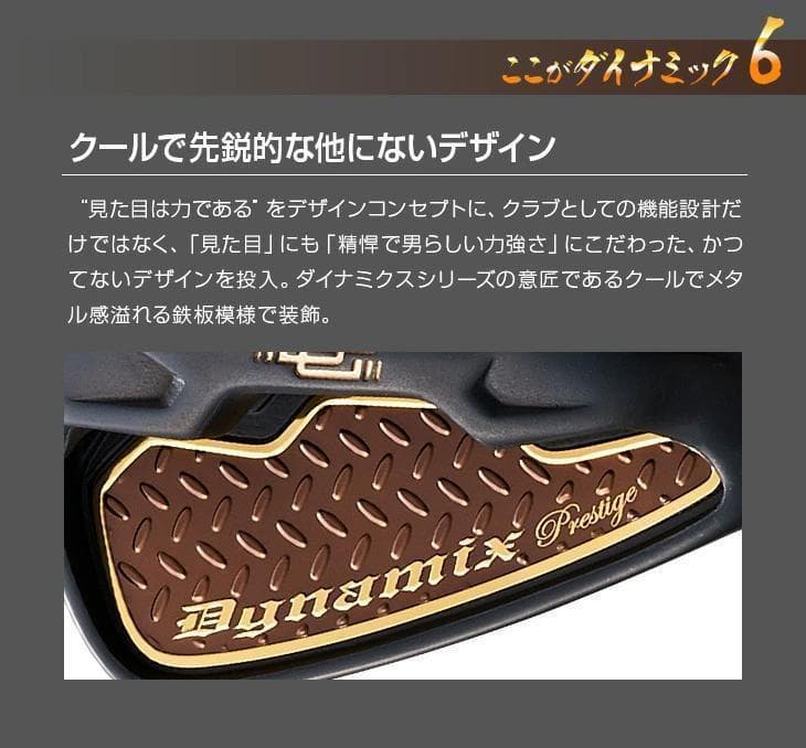 【新品】高反発 ダイナミクスプレステージアイアン6本　ワークテック飛匠