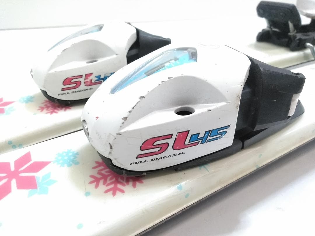 女の子 ジュニアスキー4点セット スワロー 110cm ブーツ カザマ22cm◇