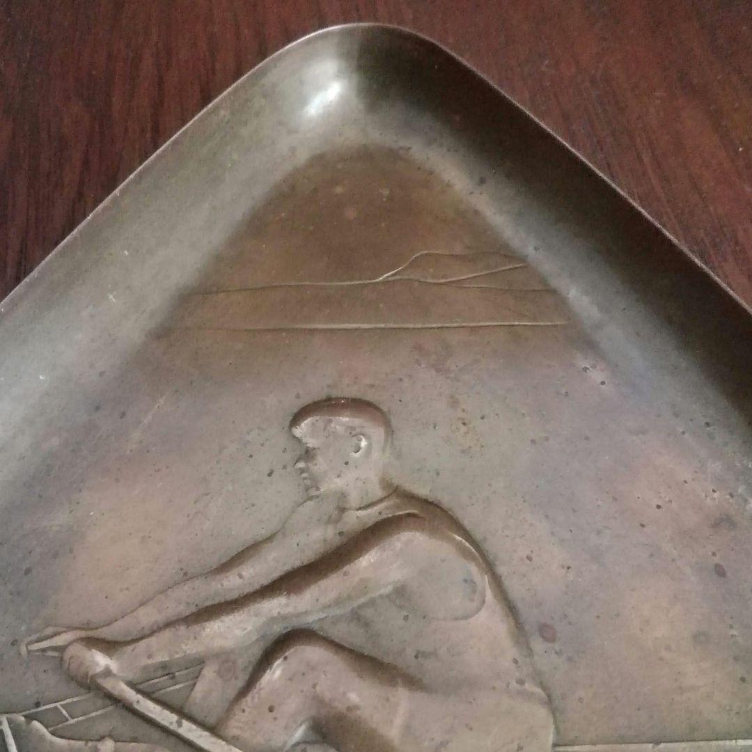 逸品　貴重なWMFアールデコ　三角トレー　真鍮　ヒトラーユーゲント　ドイツ