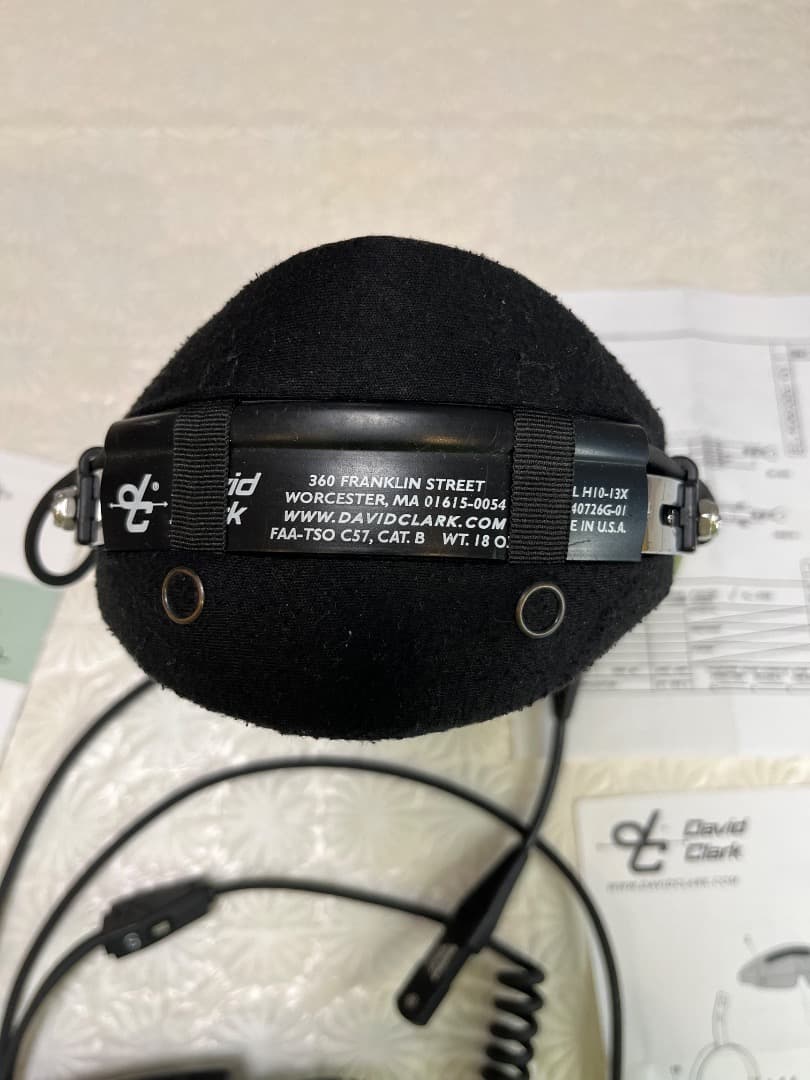 David Clark H10-13X ノイズキャンセルヘッドセット