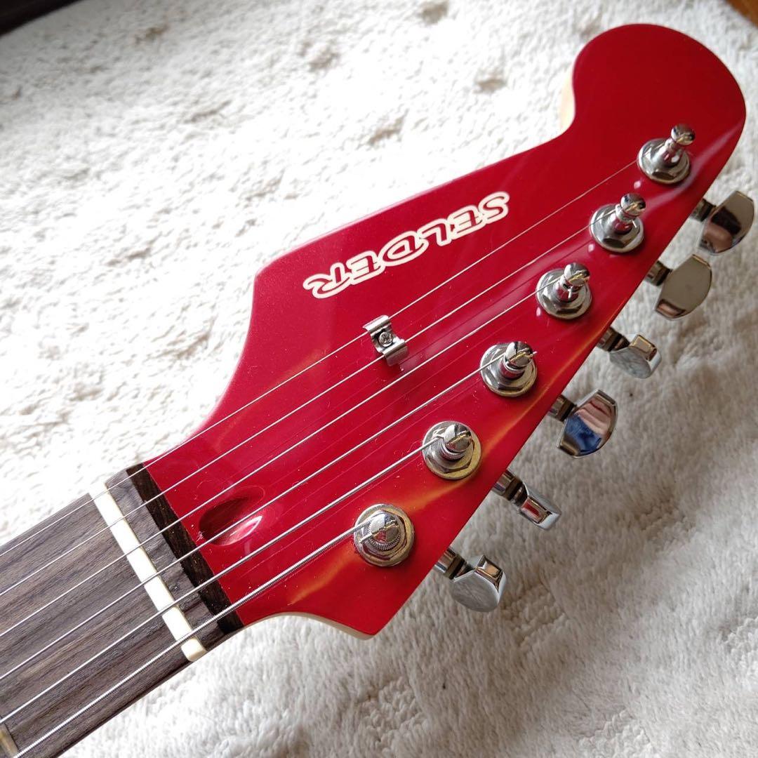 セルダー　エレキギター 赤 左利き用