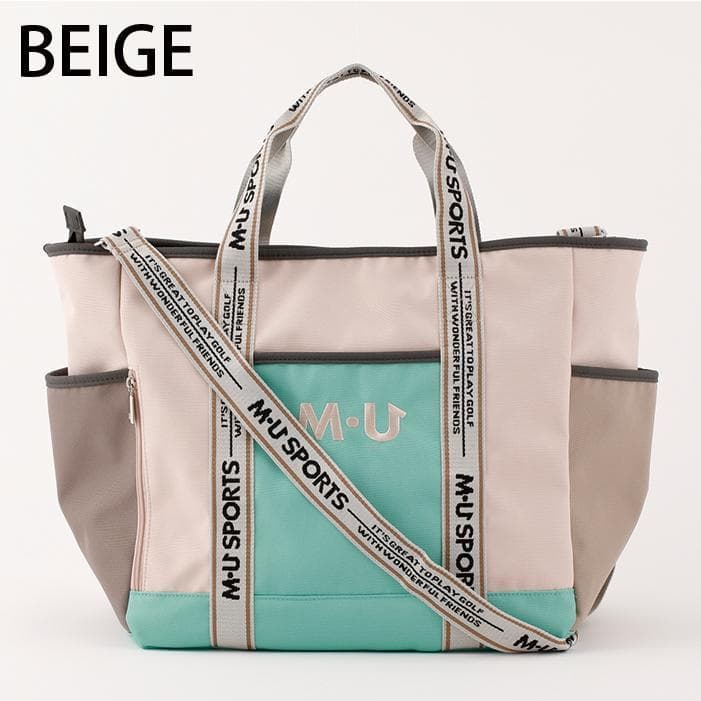 2024 ≪ ＭＵスポーツ ≫ 703Q1204 ベージュ ボストン トート