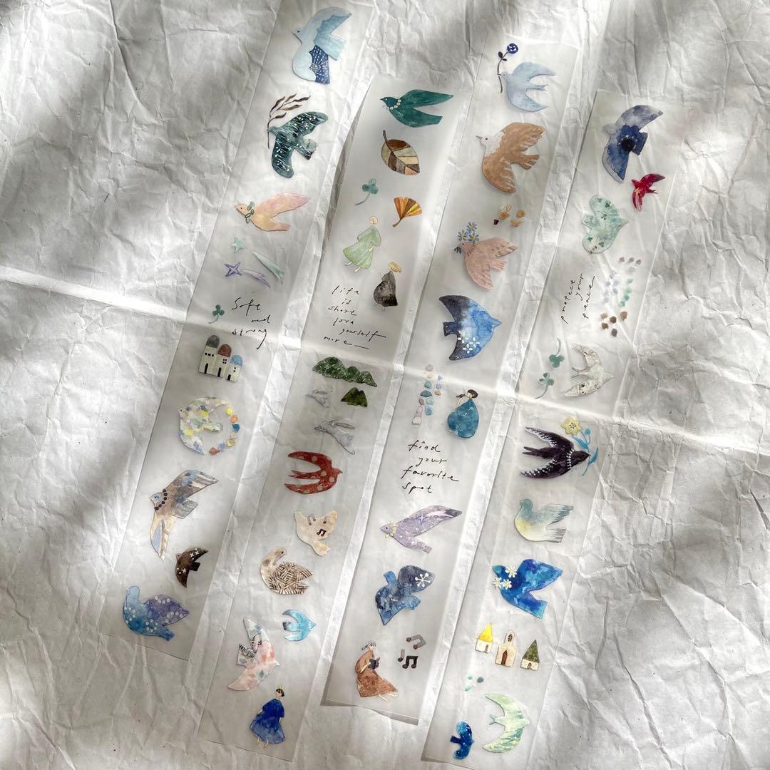 pion《Bird 》 PET　海外マスキングテープ 【1189】