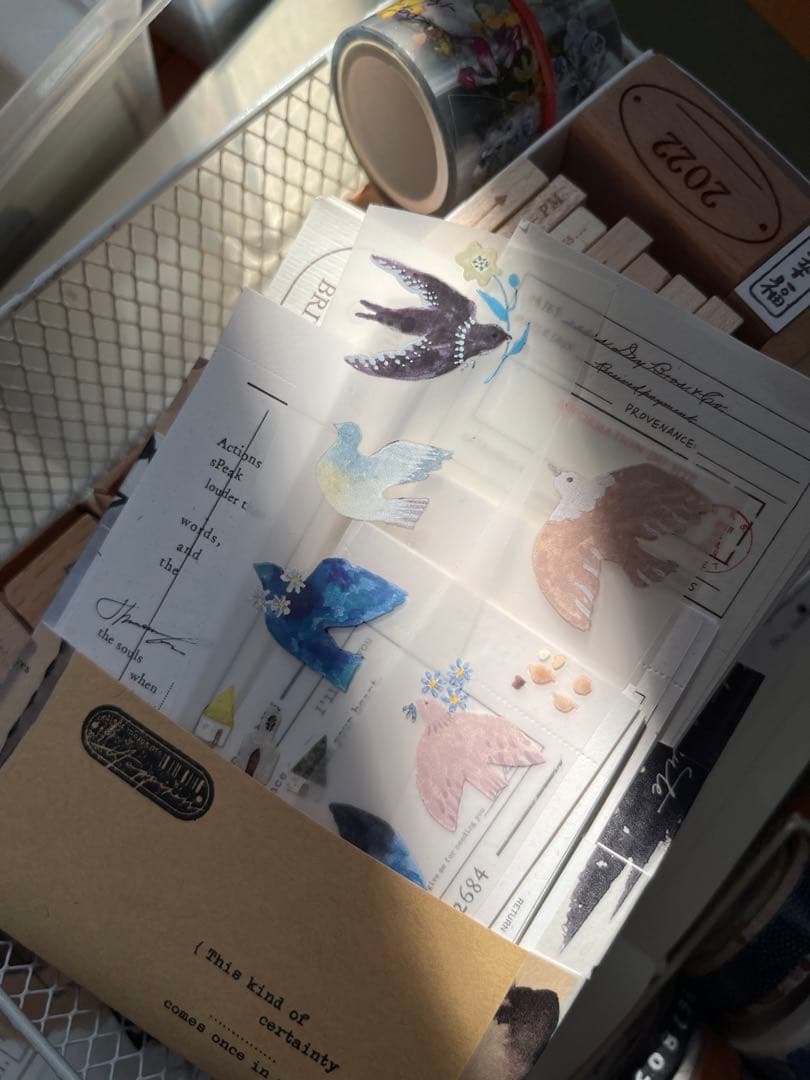 pion《Bird 》 PET　海外マスキングテープ 【1189】