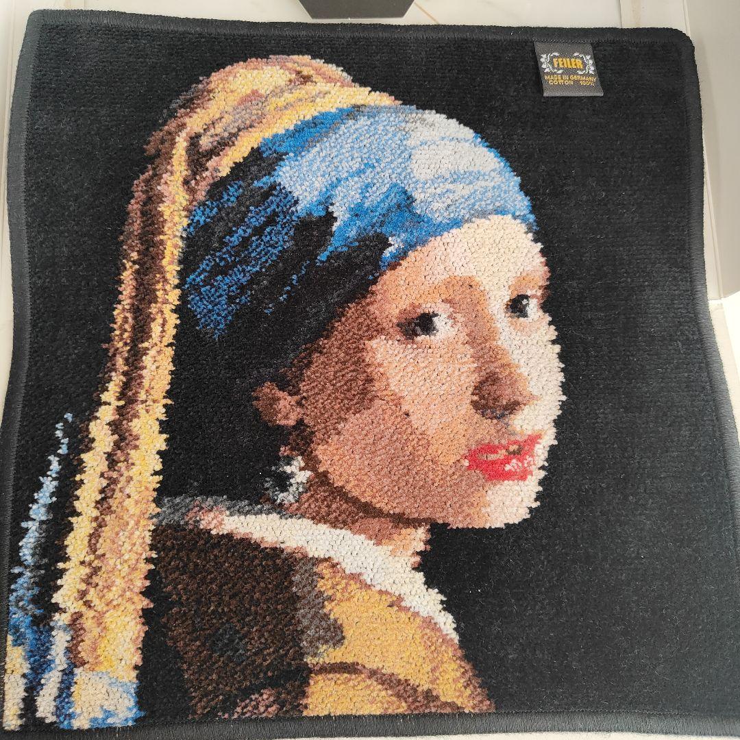 未使用　FEILER フェルメール　真珠の耳飾りの少女　フェイラー　希少　レア