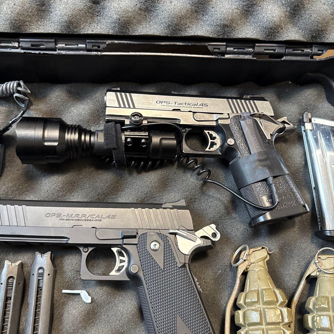 OPS-Tactical45 ガスガン 電動ガン　ハイキャパ3丁セット