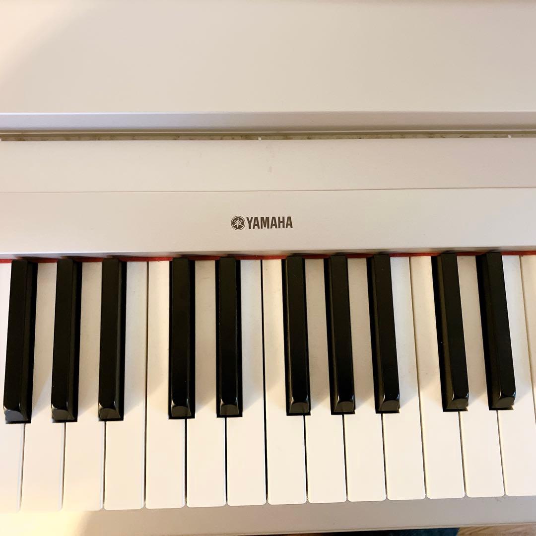 ヤマハ P-60S 電子ピアノ 専用木製スタンド付 フットペダル カバー