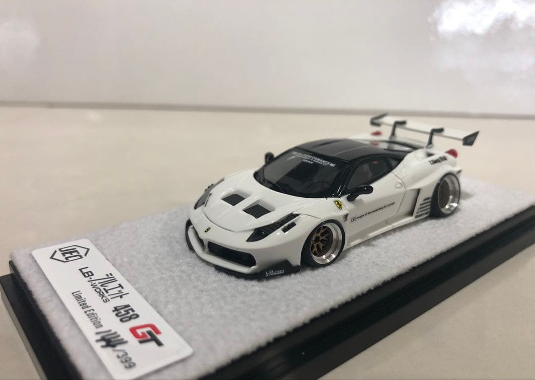 JEC 1/64 LBワークス　フェラーリ 458GTシルエット深リムカスタム