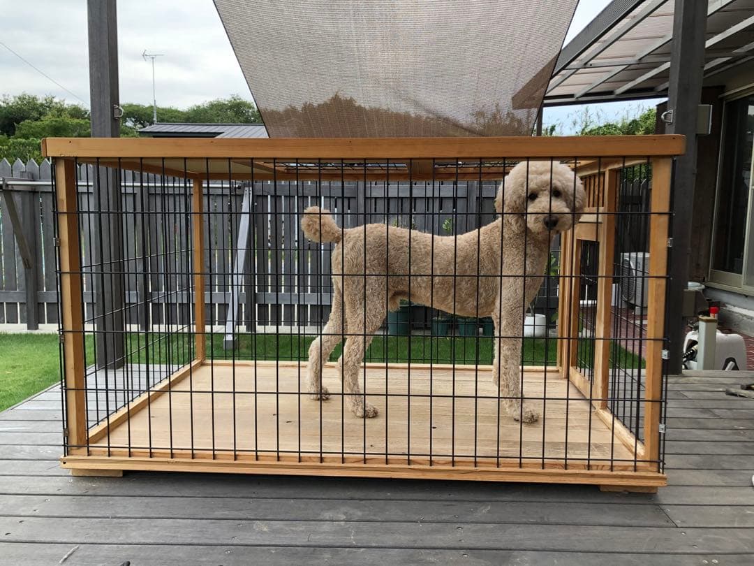 引き取り限定　中大型犬用ケージ、ハウス、バリケン、サークル(自作)