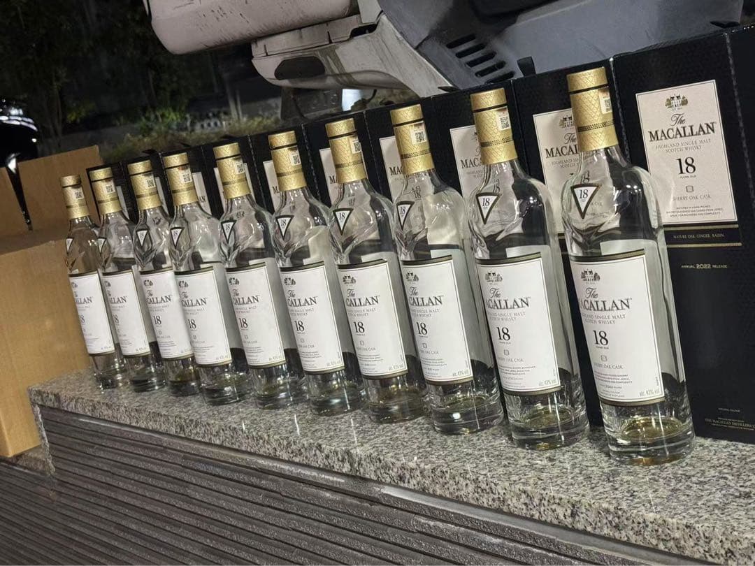 MACALLAN 18年ウイスキー 空箱10本セット