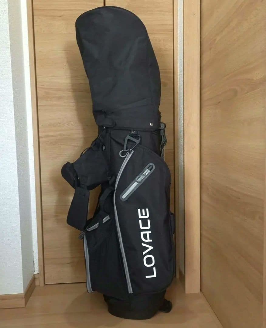 【新品未使用】LOVACE　14分割　スタンドキャディバッグ　ブラック