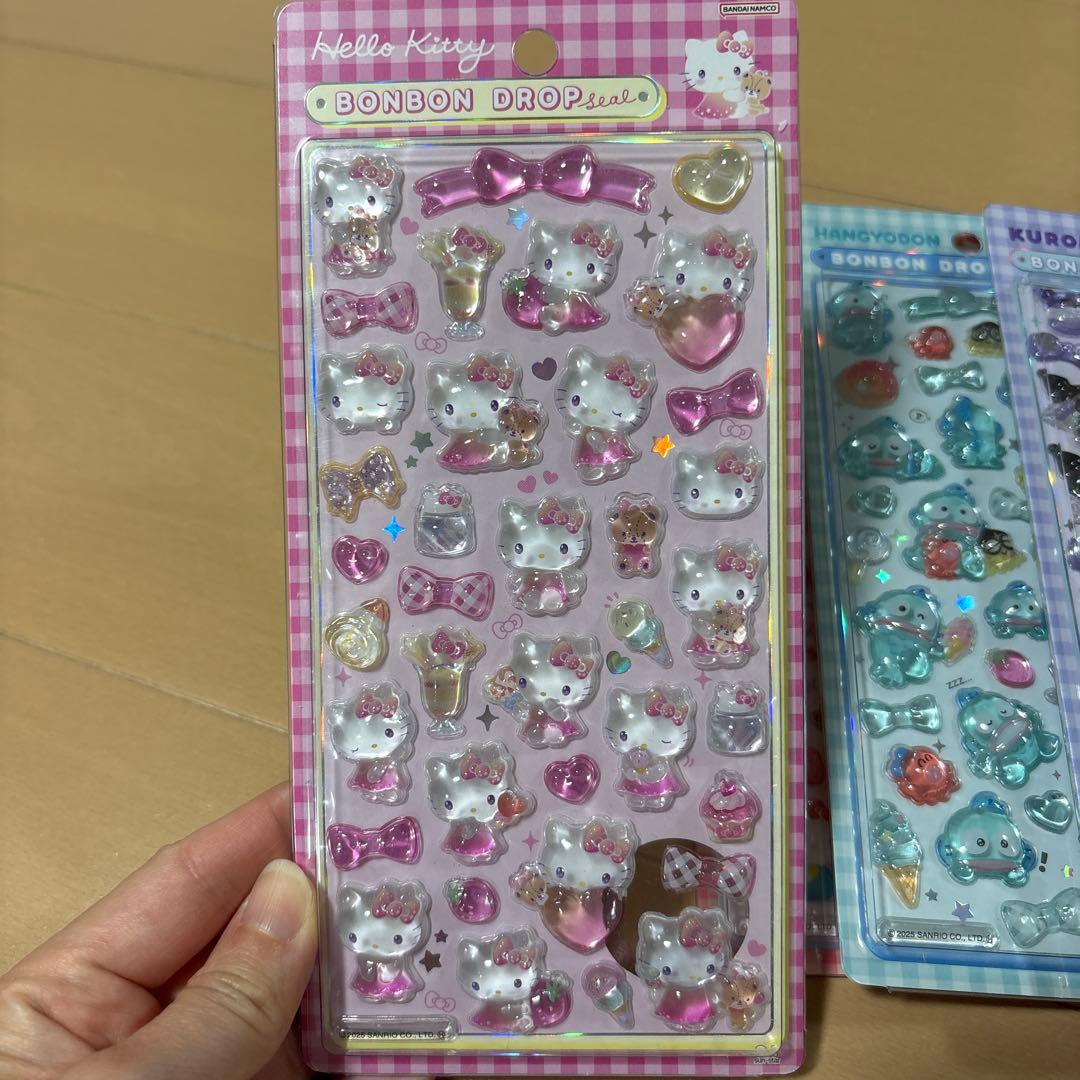 新品　ボンボンドロップシール　サンリオ　はぴだんぶい　まとめ売り　5種