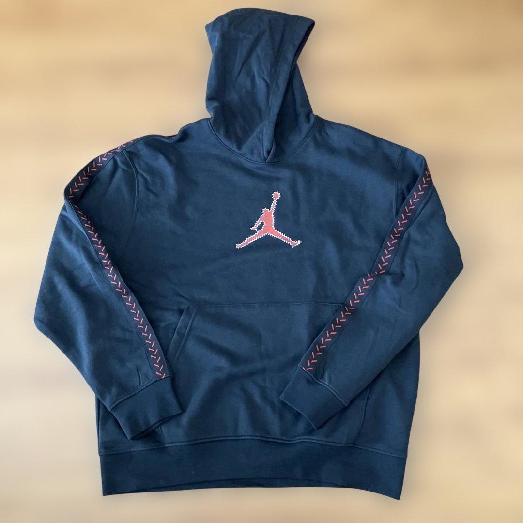 早い者勝ち！Jordan ブラック フーディーとパンツセット　Ｌ