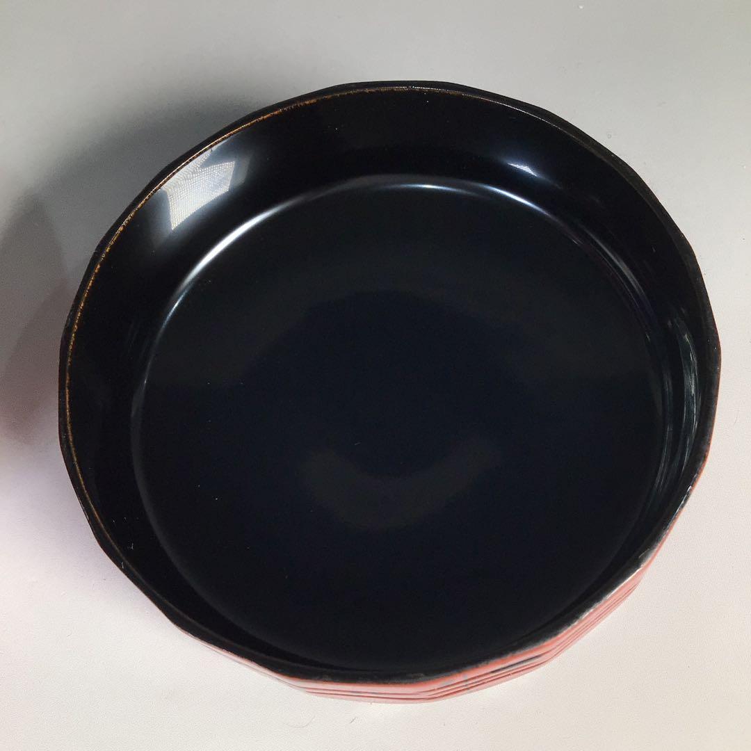 Ｍ６３７　棗　『加賀蒔絵師　早見征一作』『朱漆塗』『梅月蒔絵』　共箱　茶道具