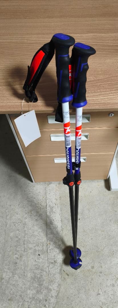 Rossignol 調整可能 スキー カーボンストック 新品 100-120cm