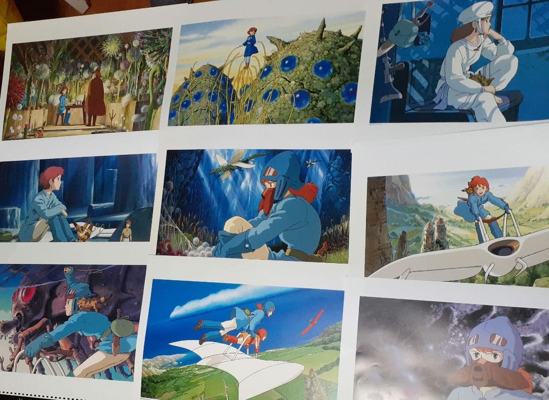 【1】風の谷のナウシカ　作品集　ジブリカレンダーGBL ２５枚以上　収集完了