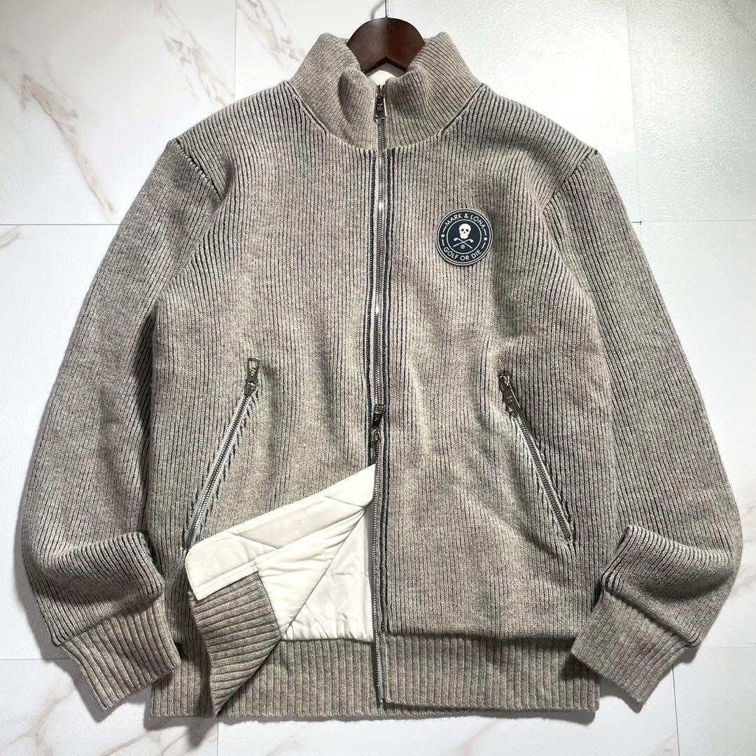 【希少 Lサイズ】MARK&LONA ドライバーズニット スカル ゴルフウェア