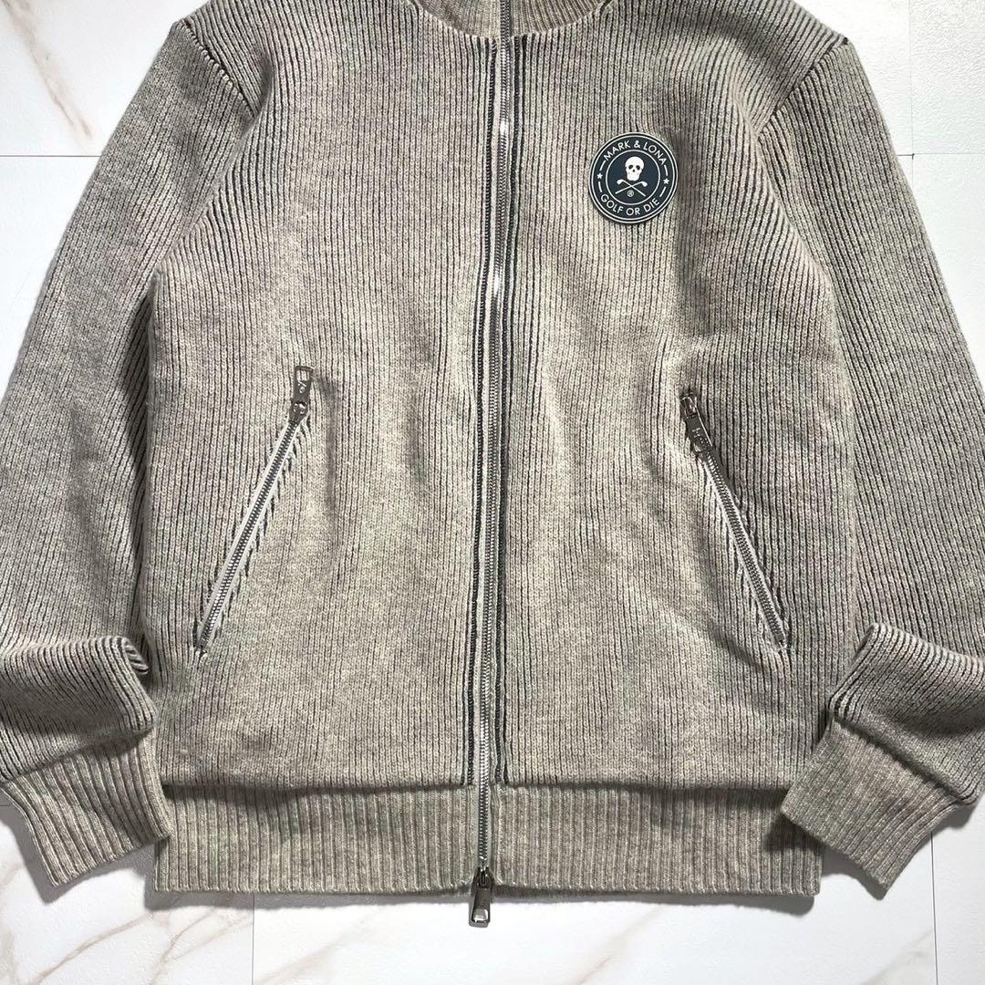 【希少 Lサイズ】MARK&LONA ドライバーズニット スカル ゴルフウェア