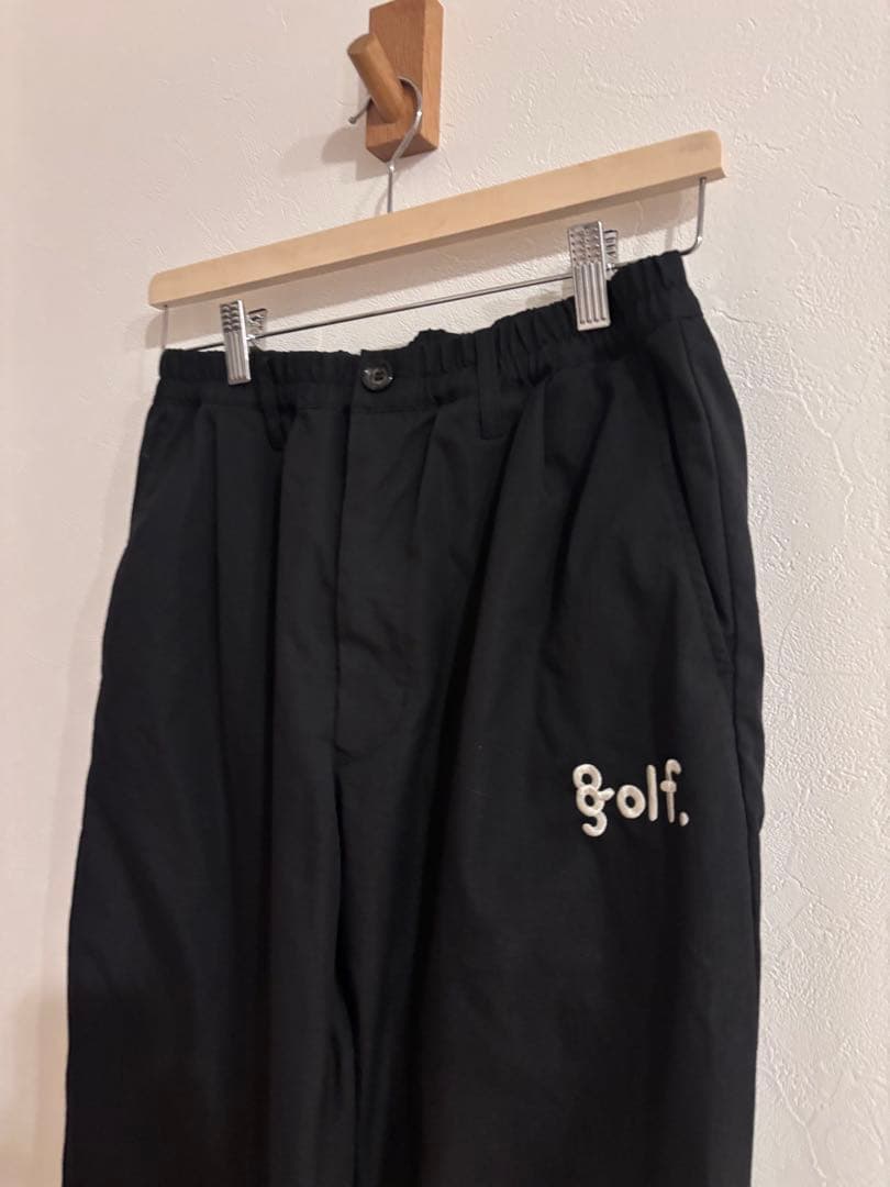 8g shoot ワンタックストレッチパンツ-クロM