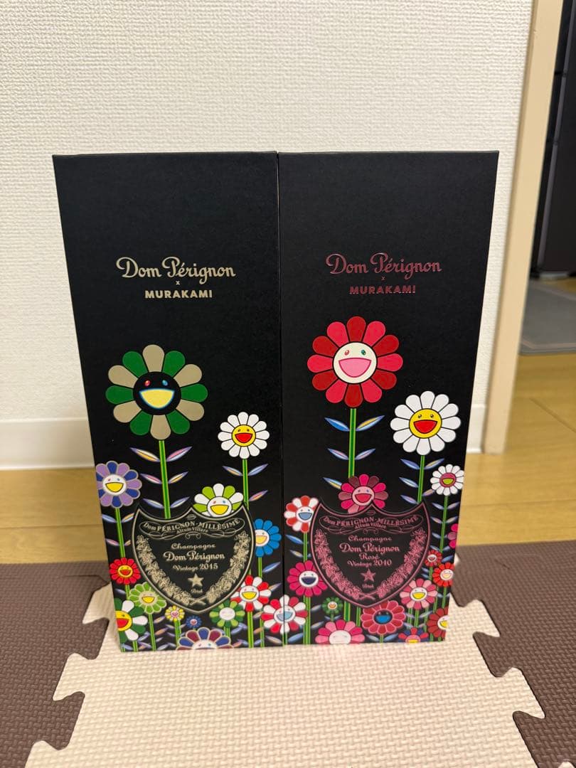 新品ドンペリ×村上隆限定コラボ2本セット(希少ロゼ2010，2015)箱有