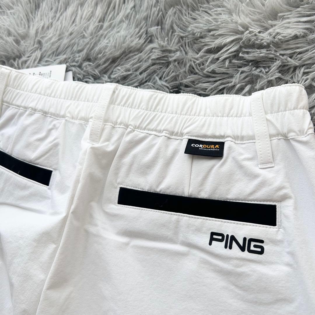 新品 PING ピン　セットアップ　半袖シャツ　ハーフジップ　パンツ　Mサイズ