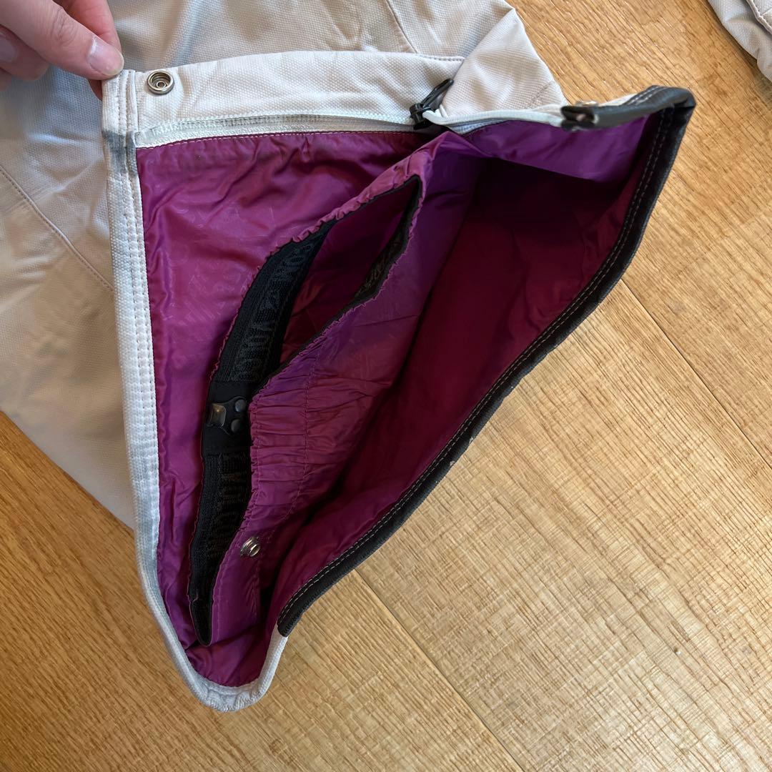 【希少】VOLCOM スノーボードパンツ ライトグレー　L