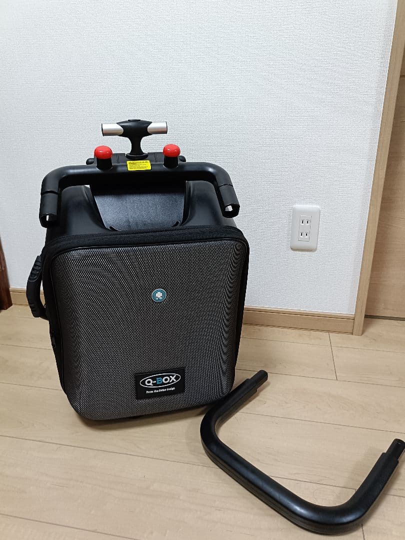 子供が乗れるキャリーカート ブラック