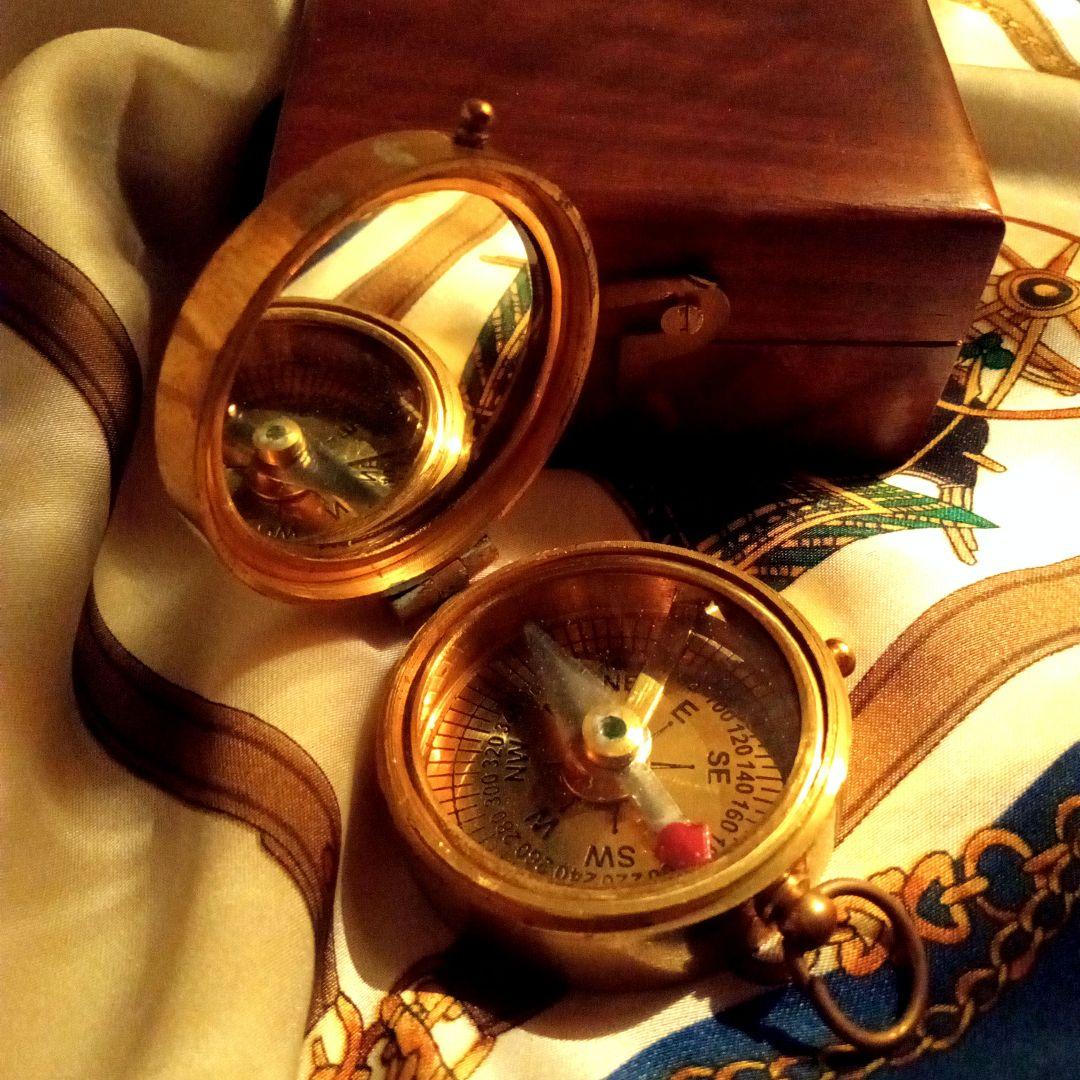 ROSS LONDON　コンパス　方位磁針　アンティーク　ケース付