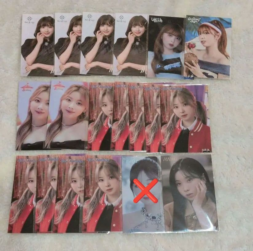 バラ売り⭕ NiziU オンラインくじ ステッカー フォトカ スリーブ チャーム