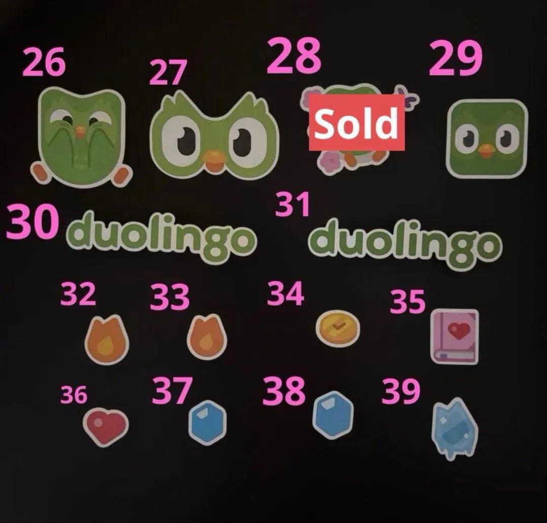 Duolingo ステッカー シール Duomart