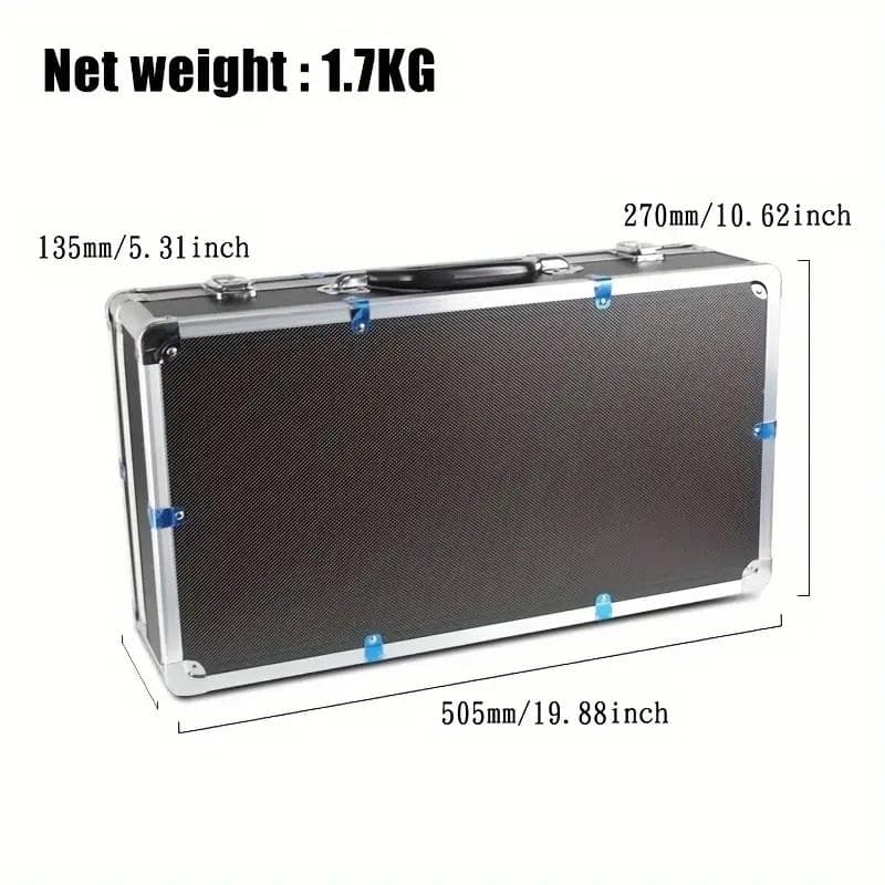マイクキットやミキサーにアルミアタッシュケース傷防止航空用耐衝撃ツールボックス