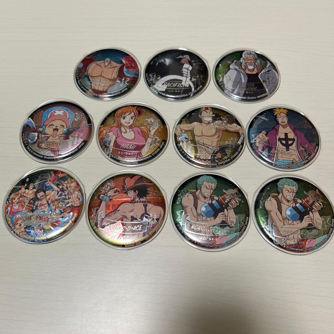 ワンピース コレクタブル缶バッジ ユニバ USJ 缶バッジ プレミアムサマー