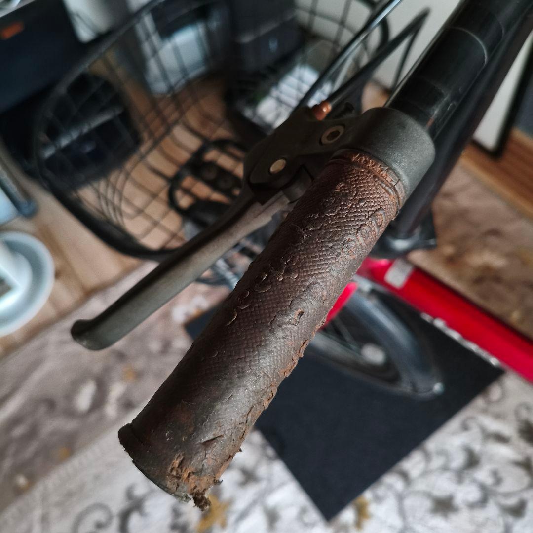 Jeep 折りたたみ自転車 赤 前カゴ付き 6段変速 送料込み