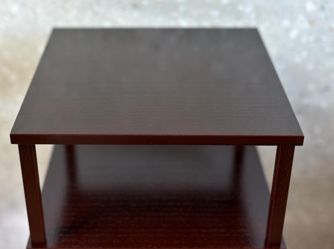 留二重棚【極上品】吸江斎好写　飾り棚　組立式　お茶道具/共箱