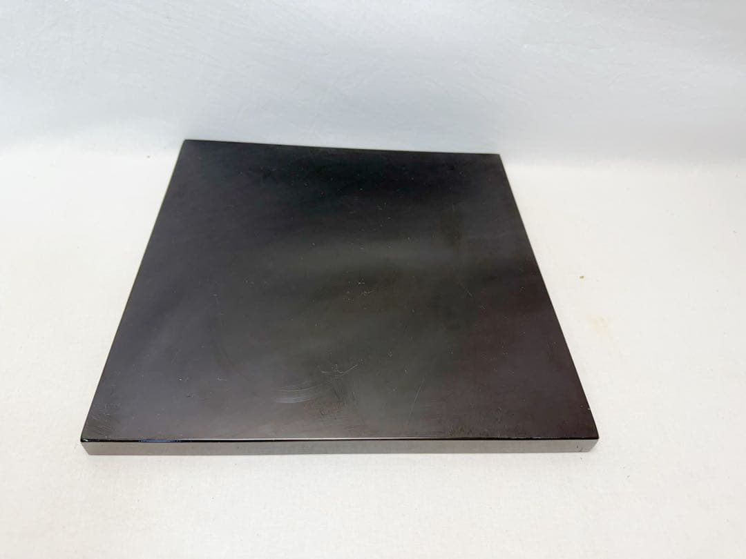 ほぼ未使用 茶道具 唐銅製 野々田面取風炉 古銅色 電熱器 敷板 2点セット元箱