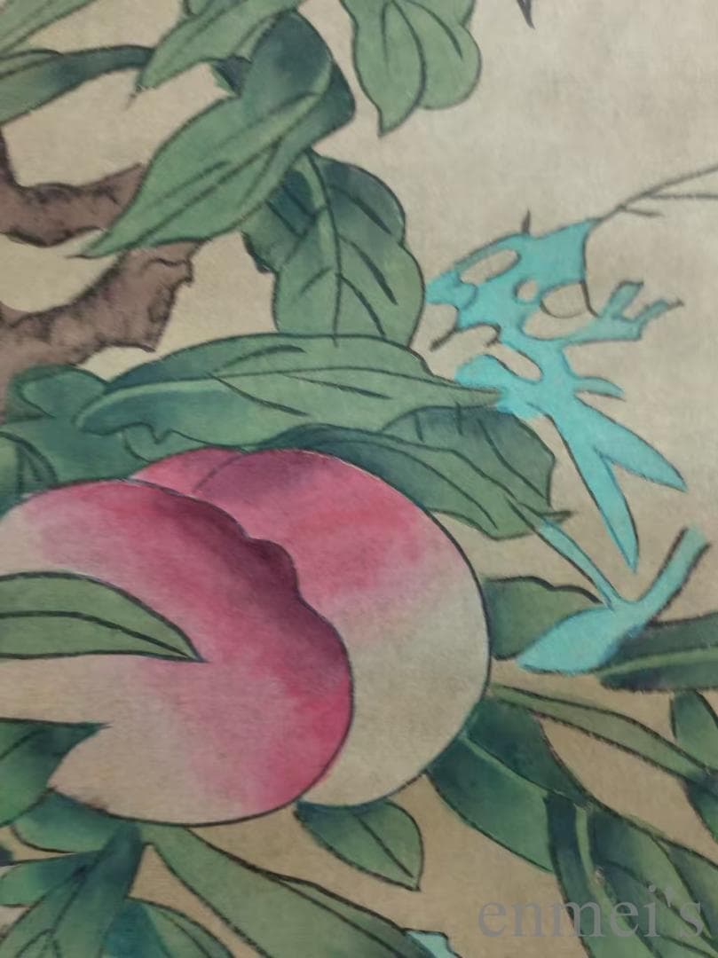 中国古美術.冷枚款.花鳥図.宣紙.三尺.肉筆.掛け軸.水彩画.書道.名家作.旧蔵