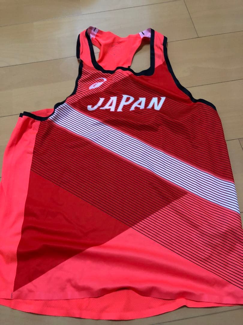 アシックス　ランニングシャツ JAPAN 中古品
