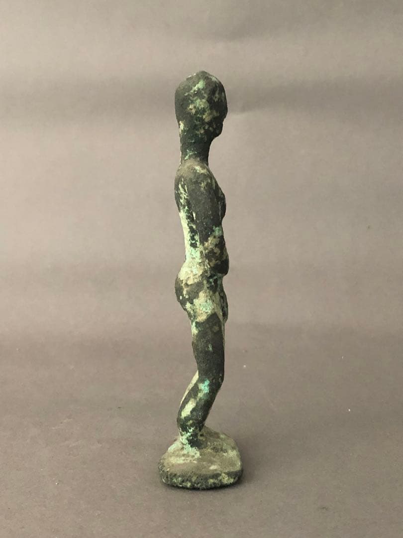 ギリシャ　ミコノス島　銅製　彫像