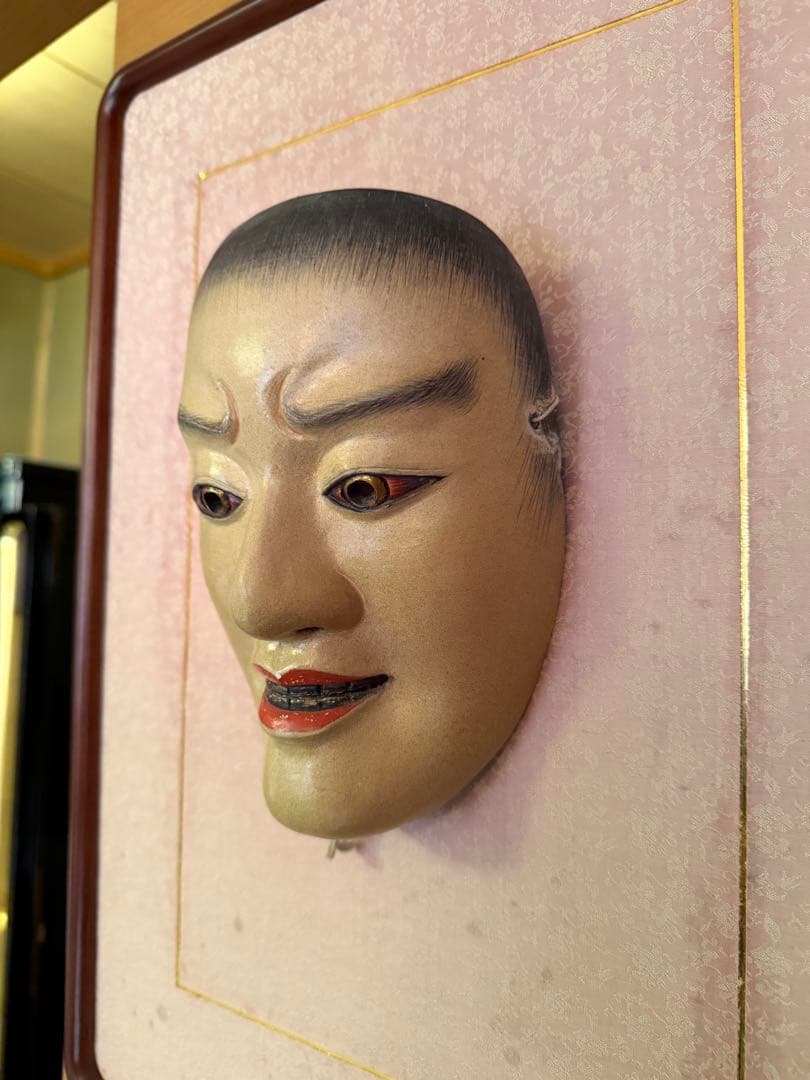 よ*ん様 能面　木彫り